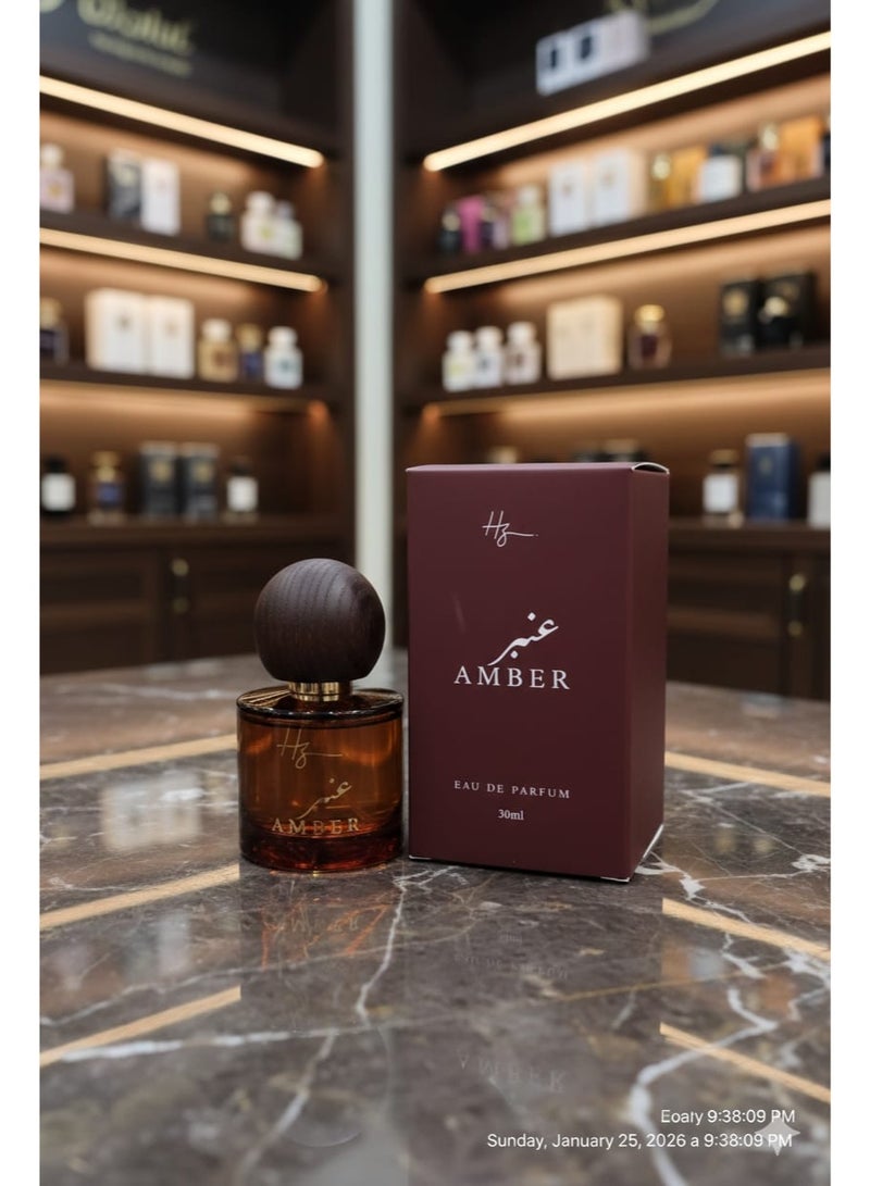 أتش زي عطر عنبر 30 مل – برغموت وجريب فروت مع ورد دمشقي وعنبر دافئ – عطر شرقي فاخر للرجال والنساء - Image 2